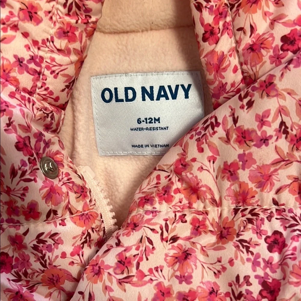 Old Navy Pink Floral Baby Jacket